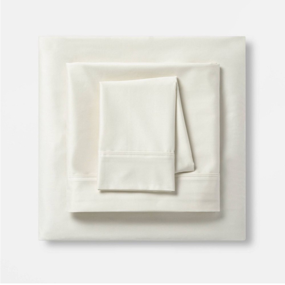 King Solid Performance 400 Thread
Count Sheet Set Sour Cream - Threshold